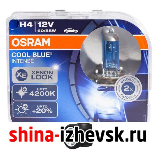 Лампа галогеновая OSRAM — H4-55 Вт-4200К, 2 шт. в Ижевске